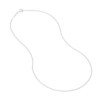 Load image into Gallery viewer, 14K Yellow Gold and White Gold 0.9mm Curb Chain Necklace with Spring Ring
