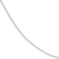 Load image into Gallery viewer, 14K Yellow Gold or White Gold 1.4mm Curb Chain Necklace with Lobster Lock
