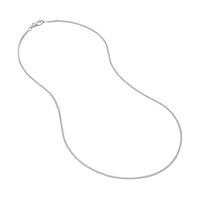 Load image into Gallery viewer, 14K Yellow Gold or White Gold 1.4mm Curb Chain Necklace with Lobster Lock
