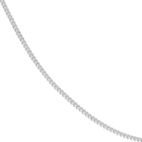 Load image into Gallery viewer, 14K Yellow Gold Or White Gold 1.1mm Franco Chain Necklace with Lobster Lock

