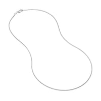 Load image into Gallery viewer, 14K Yellow Gold Or White Gold 1.1mm Franco Chain Necklace with Lobster Lock

