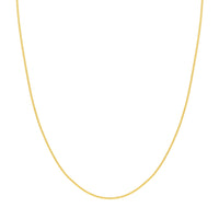 Load image into Gallery viewer, 14K Yellow Gold Or White Gold 1.1mm Franco Chain Necklace with Lobster Lock
