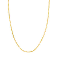 Load image into Gallery viewer, 14K Yellow Gold 2.70mm Open Curb Chain Necklace 070 Ll Endcaps

