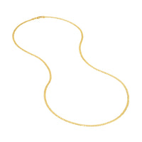 Load image into Gallery viewer, 14K Yellow Gold 2.70mm Open Curb Chain Necklace 070 Ll Endcaps
