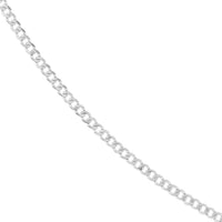 Load image into Gallery viewer, 14K White Gold 2.70mm Open Curb Chain Necklace 070 Ll Endcaps
