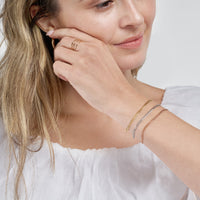 Load image into Gallery viewer, 14K Yellow Gold  2.70mm Open Curb Chain Bracelets 070 Ll Endcaps
