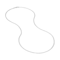 Load image into Gallery viewer, 14K White Gold 2.70mm Open Curb Chain Necklace 070 Ll Endcaps
