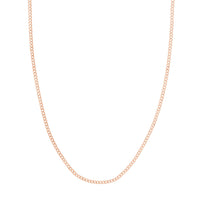 Load image into Gallery viewer, 14K  Rose Gold 2.70mm Open Curb Chain Necklace 070 Ll Endcaps
