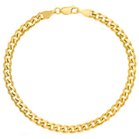 Load image into Gallery viewer, Solid 14K Yellow Gold 5mm Miami Cuban Chain Bracelet with Lobster Lock
