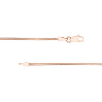 Load image into Gallery viewer, 14K Yellow Gold or White Gold or Rose Gold 1.4mm Snake Chain Necklace with Lobster Lock
