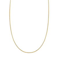 Load image into Gallery viewer, 14K Yellow Gold or White Gold or Rose Gold 1.4mm Snake Chain Necklace with Lobster Lock
