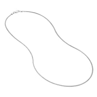 Load image into Gallery viewer, 14K Yellow Gold or White Gold or Rose Gold 1.4mm Snake Chain Necklace with Lobster Lock
