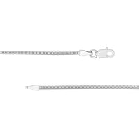 Load image into Gallery viewer, 14K Yellow Gold or White Gold or Rose Gold 1.4mm Snake Chain Necklace with Lobster Lock

