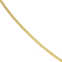Load image into Gallery viewer, 14K Yellow Gold or White Gold 1.6mm Snake Chain Necklace with Lobster Lock
