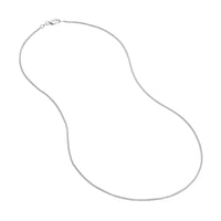 Load image into Gallery viewer, 14K Yellow Gold or White Gold or Rose Gold 1.25mm Wheat Chain Necklace with Lobster Lock
