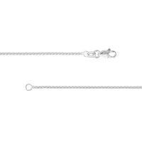 Load image into Gallery viewer, 14K Yellow Gold or White Gold or Rose Gold 1.25mm Wheat Chain Necklace with Lobster Lock
