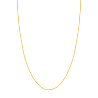 Load image into Gallery viewer, 14K Yellow Gold or White Gold 1.65mm Wheat Chain Necklace with Lobster Lock

