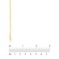 Load image into Gallery viewer, 14K Yellow Gold or White Gold 1.65mm Wheat Chain Necklace with Lobster Lock
