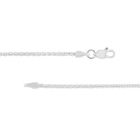 Load image into Gallery viewer, 14K Yellow Gold or White Gold 1.65mm Wheat Chain Necklace with Lobster Lock
