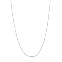 Load image into Gallery viewer, 14K Yellow Gold and White Gold 0.85mm D/C Wheat Chain Necklace with Lobster Lock
