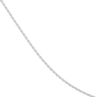 Load image into Gallery viewer, 14K Yellow Gold and White Gold 0.85mm D/C Wheat Chain Necklace with Lobster Lock
