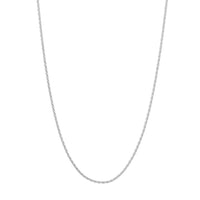 Load image into Gallery viewer, 14K Yellow Gold and White Gold 1.05mm D/C Wheat Chain Necklace with Lobster Lock

