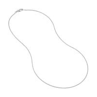 Load image into Gallery viewer, 14K Yellow Gold and White Gold 1.05mm D/C Wheat Chain Necklace with Lobster Lock
