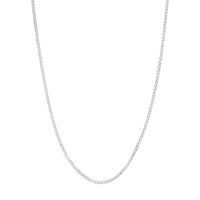 Load image into Gallery viewer, 14K Gold 1.25mm D/C Square Wheat Chain Necklace with Lobster Lock
