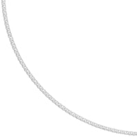 Load image into Gallery viewer, 14K Yellow Gold or White Gold 1.25mm Square Wheat Chain Necklace with Lobster Lock
