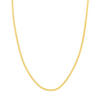 Load image into Gallery viewer, Solid 14K Gold 2.7mm Triple Herringbone Chain Necklace with Lobster Lock
