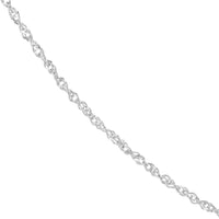 Load image into Gallery viewer, 14K Yellow Gold and White Gold 0.8mm Sparkle Singapore Chain Necklace with Spring Ring
