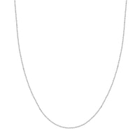 Load image into Gallery viewer, 14K Yellow Gold or White Gold 1.37mm Sparkle Singapore Chain Necklace with Lobster Lock
