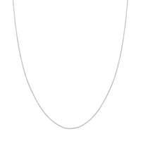 Load image into Gallery viewer, 14K White Gold 1.05mm D/C Cable Chain Necklaces with Lobster Lock
