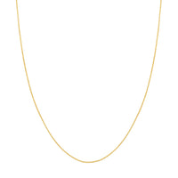 Load image into Gallery viewer, 14K Yellow Gold 1.05mm D/C Cable Chain Necklaces with Lobster Lock
