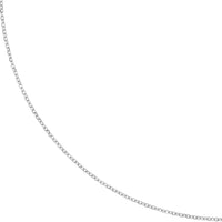 Load image into Gallery viewer, 14K White Gold 1.05mm D/C Cable Chain Necklaces with Lobster Lock
