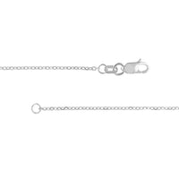 Load image into Gallery viewer, 14K Yellow Gold or White Gold or Rose Gold 1.15mm D/C Cable Chain Necklace with Lobster Lock
