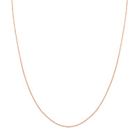 Load image into Gallery viewer, 14K Yellow Gold or White Gold or Rose Gold 1.15mm D/C Cable Chain Necklace with Lobster Lock
