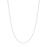 Load image into Gallery viewer, 14K Yellow Gold or White Gold 1.5mm D/C Cable Chain Necklace with Lobster Lock

