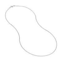 Load image into Gallery viewer, 14K Yellow Gold or White Gold 1.5mm D/C Cable Chain Necklace with Lobster Lock
