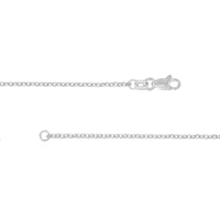 Load image into Gallery viewer, 14K Yellow Gold or White Gold 1.5mm D/C Cable Chain Necklace with Lobster Lock
