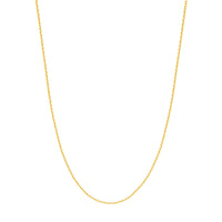 Load image into Gallery viewer, 14K Yellow Gold or White Gold 1.5mm D/C Cable Chain Necklace with Lobster Lock
