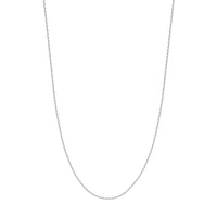 Load image into Gallery viewer, 14K Yellow Gold or White Gold 1.8mm D/C Cable Chain Necklace with Lobster Lock
