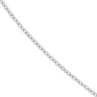 Load image into Gallery viewer, 14K Yellow Gold or White Gold 1.8mm D/C Cable Chain Necklace with Lobster Lock
