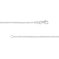 Load image into Gallery viewer, 14K Yellow Gold or White Gold 1.8mm D/C Cable Chain Necklace with Lobster Lock
