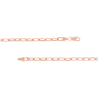 Load image into Gallery viewer, 14K Gold 4mm Paper Clip Chain Necklace with Lobster Lock
