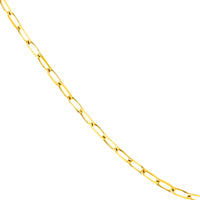 Load image into Gallery viewer, 14K Gold 4mm Paper Clip Chain Necklace with Lobster Lock
