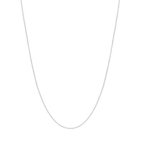 Load image into Gallery viewer, 14K White Gold  0.55mm Box Chain Necklace with Spring Ring
