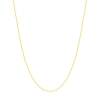 Load image into Gallery viewer, 14K Yellow Gold  0.55mm Box Chain Necklace with Spring Ring
