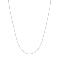 Load image into Gallery viewer, 14K White Gold  0.55mm Box Chain Necklaces with Lobster Lock
