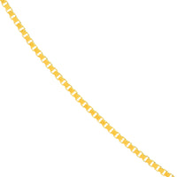 Load image into Gallery viewer, 14K Yellow Gold  0.55mm Box Chain Necklaces with Lobster Lock
